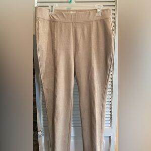Chico's Zenergy Tan Faux Suede Pants